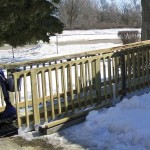 Quick Ramp Aluminum Tracks with Wood Railing